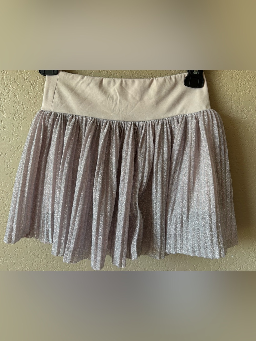 Children's Place Girls Large (10/12) Sparkly Pink Skort Stretchy athletic